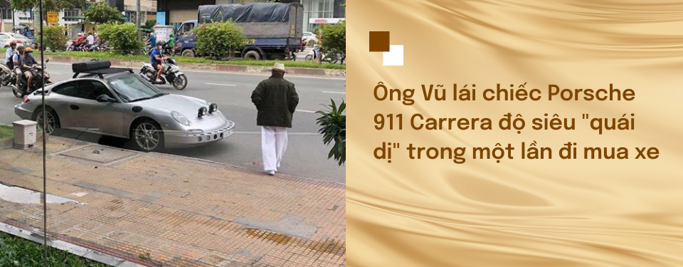 Ông Đặng Lê Nguyên Vũ cùng chiếc Porsche 911 Carrera độ của mình