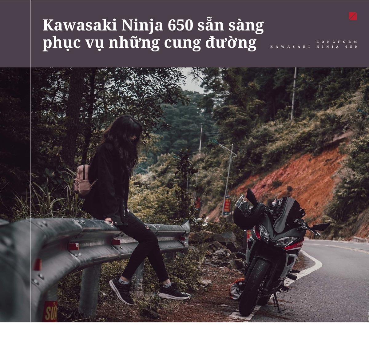 Kawasaki Ninja 650 là chiếc xe phù hợp với những cung đường dài
